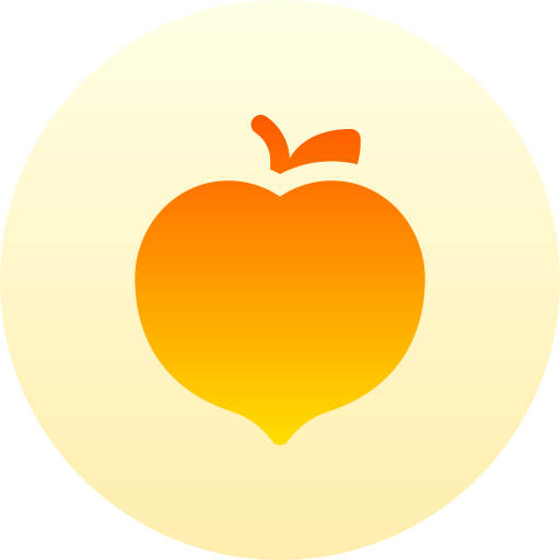 복숭아 Basic Gradient Circular icon