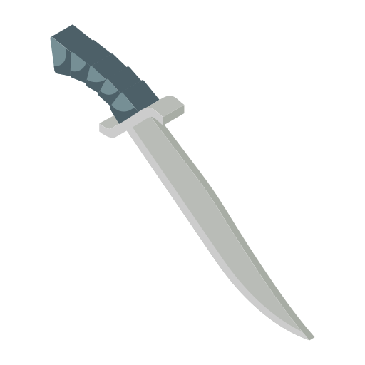 Лезвие ножа Generic Isometric иконка