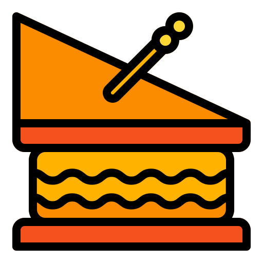 샌드위치 Generic Outline Color icon