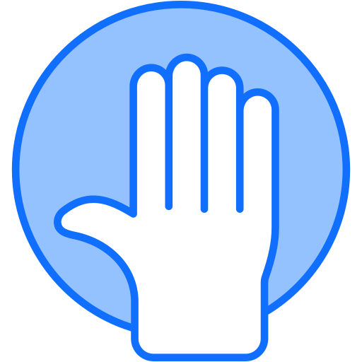 hand Generic Blue icoon