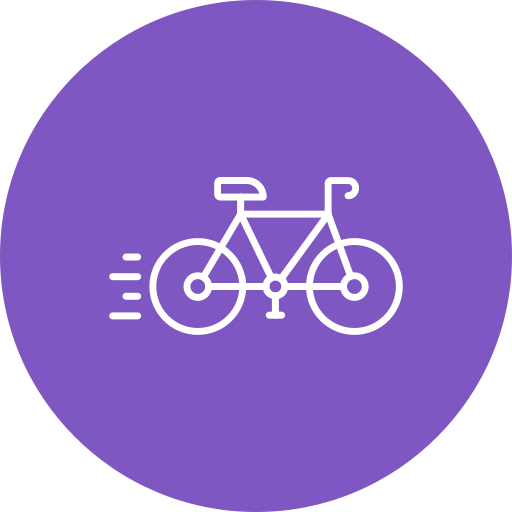 Катание на велосипеде Generic Flat иконка