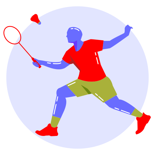 badminton Generic Rounded Shapes icona