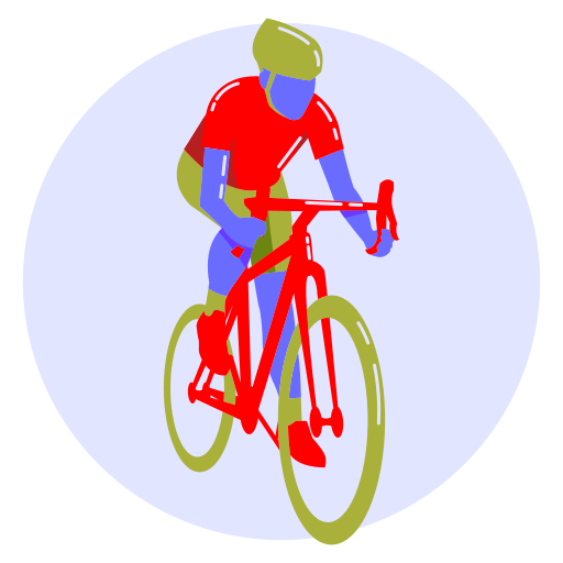 bicicleta Generic Rounded Shapes icono