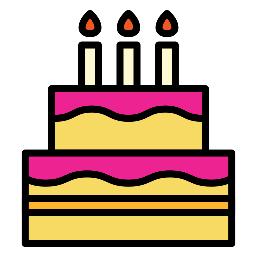 Cake Generic Outline Color icon