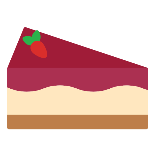 tarta de queso Generic Flat icono