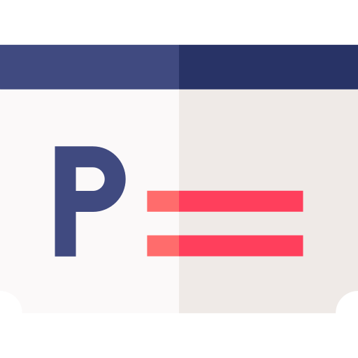 parkticket Basic Straight Flat icon