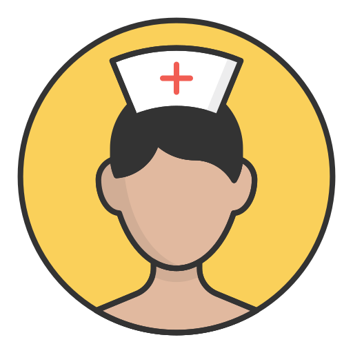 krankenschwester edt.im Lineal color icon