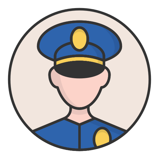 poliziotto edt.im Lineal color icona