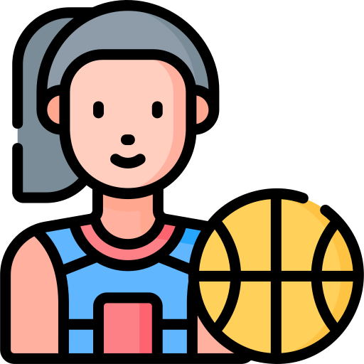 jugador de baloncesto Special Lineal color icono