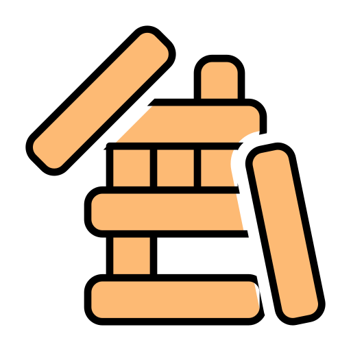 jenga Generic Outline Color icon