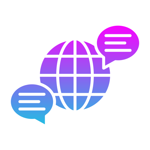globalna komunikacja Generic Flat Gradient ikona