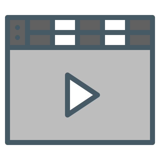 clapperboard Generic Outline Color icon