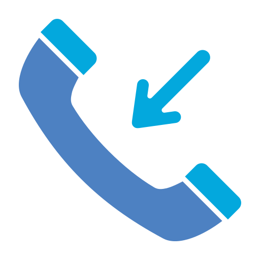 binnenkomend telefoongesprek Generic Blue icoon