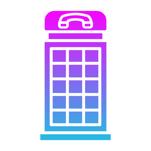 電話ボックス Generic Flat Gradient icon