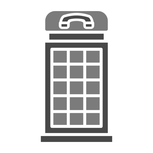 cabina telefónica Generic Grey icono
