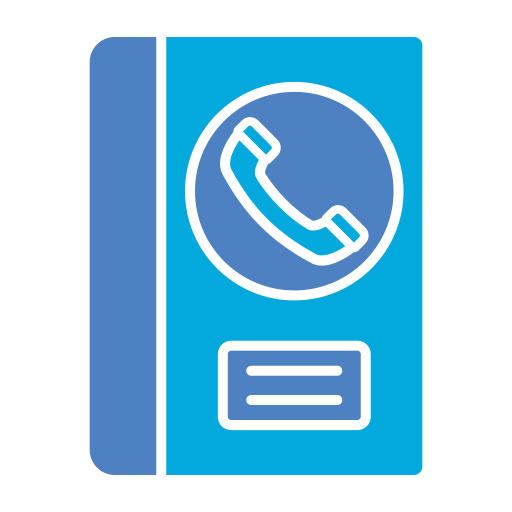 Contact Book Generic Blue icon