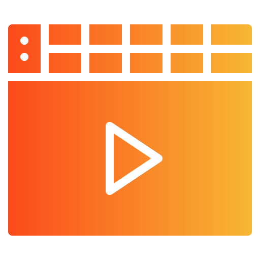 clapperboard Generic Flat Gradient icon