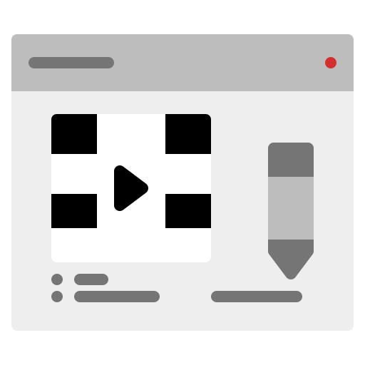 edycja wideo Generic Flat ikona