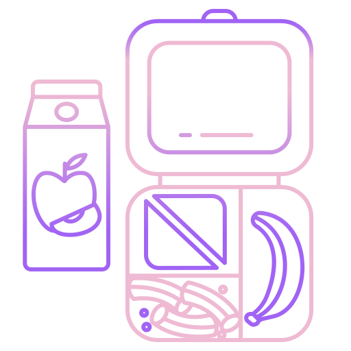 lunchbox Generic gradient outline icoon