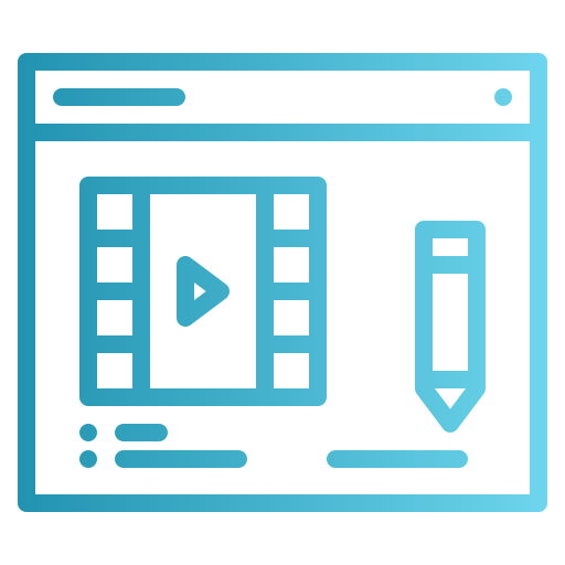 videobearbeitung Generic Gradient icon