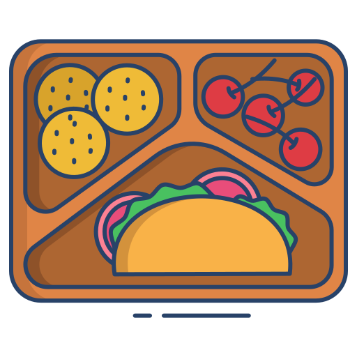 점심 도시락 Generic color outline icon