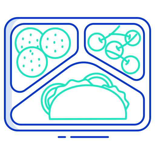 Коробка для ланча Generic color outline иконка