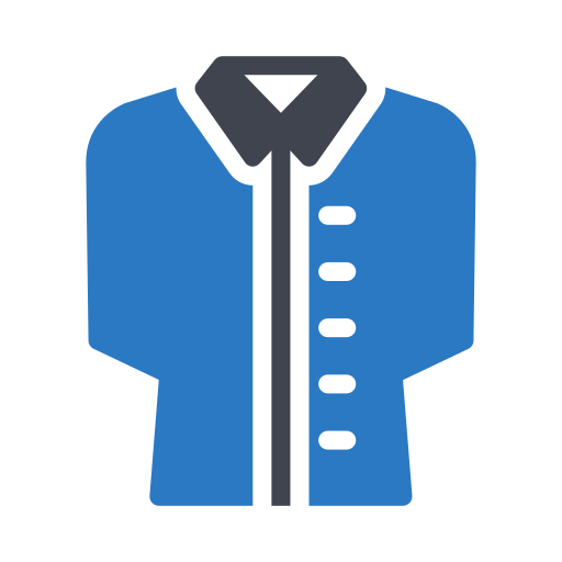 roupas masculinas Generic Blue Ícone