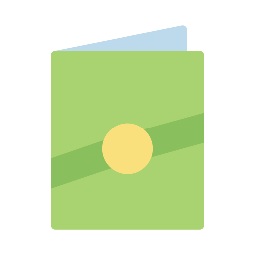 Greeting card Generic Flat icon