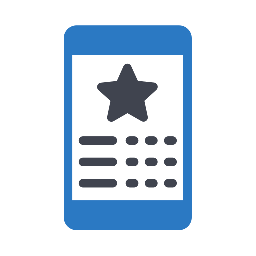 휴대전화 Generic Blue icon