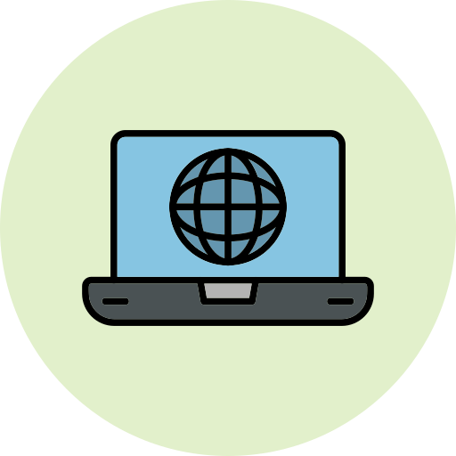 Internet Generic Outline Color icon