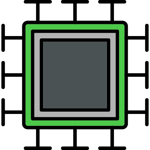 microchip Generic Outline Color Ícone