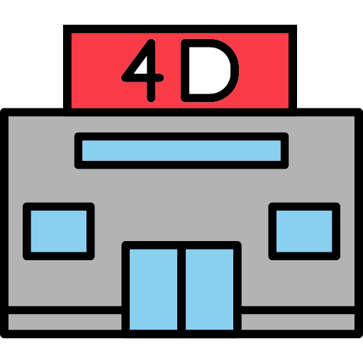 4d bioscoop Generic Outline Color icoon