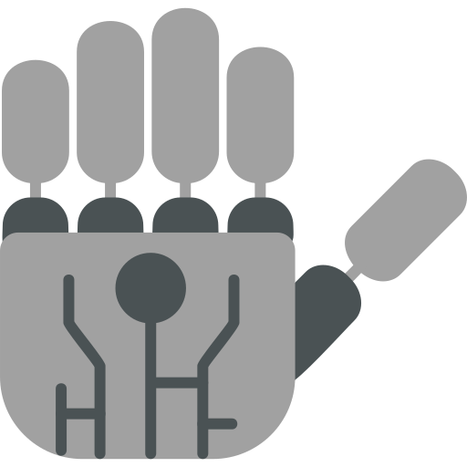 robotische hand Generic Flat icoon