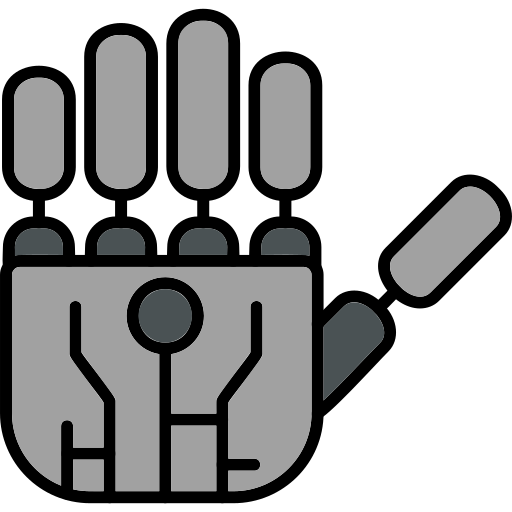 robotische hand Generic Outline Color icoon