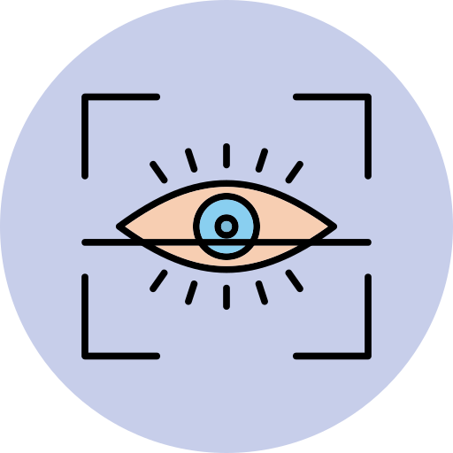 сканирование глаз Generic Outline Color иконка
