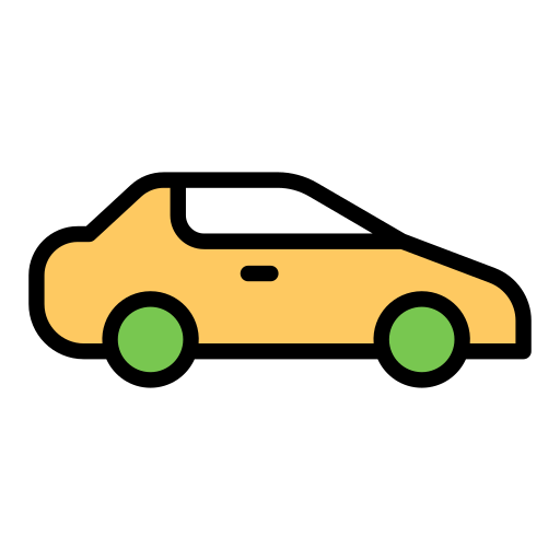 Car Generic Outline Color icon