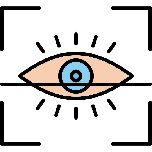 eye scan Generic Outline Color icon