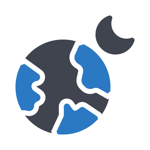 夜 Generic Blue icon