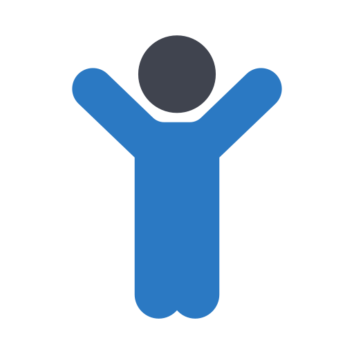 Person standing Generic Blue icon