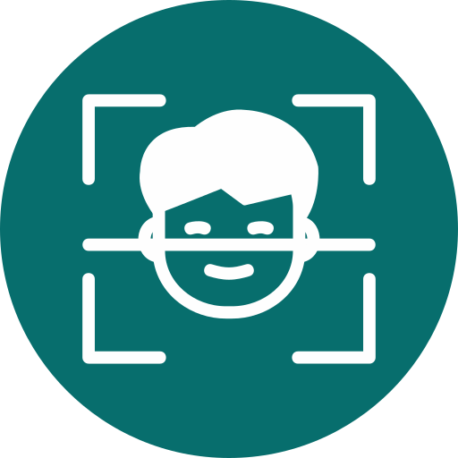 Facial recognition Generic Mixed icon