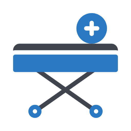 Łóżko szpitalne Generic Blue ikona