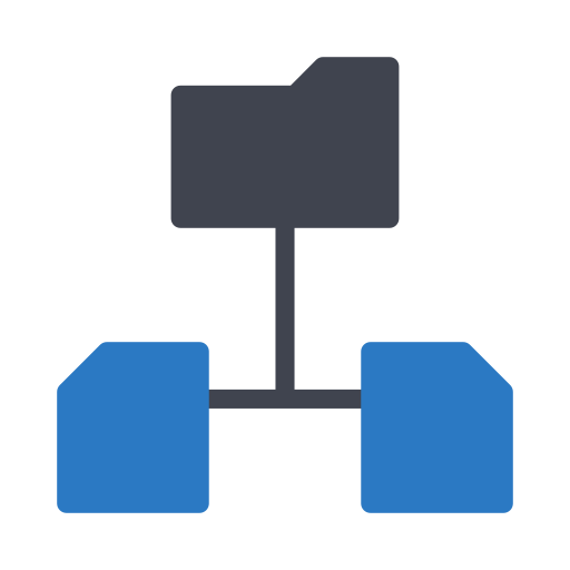 フォルダーネットワーク Generic Blue icon