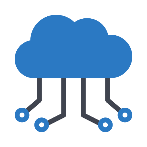 cloud computing Generic Blue icon