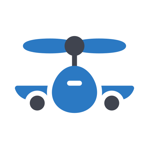 helicóptero Generic Blue Ícone