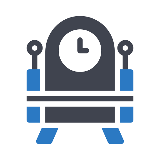 tijd machine Generic Blue icoon