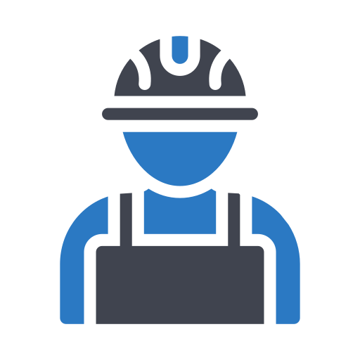 trabajador Generic Blue icono