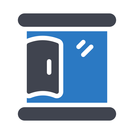 deuropening Generic Blue icoon