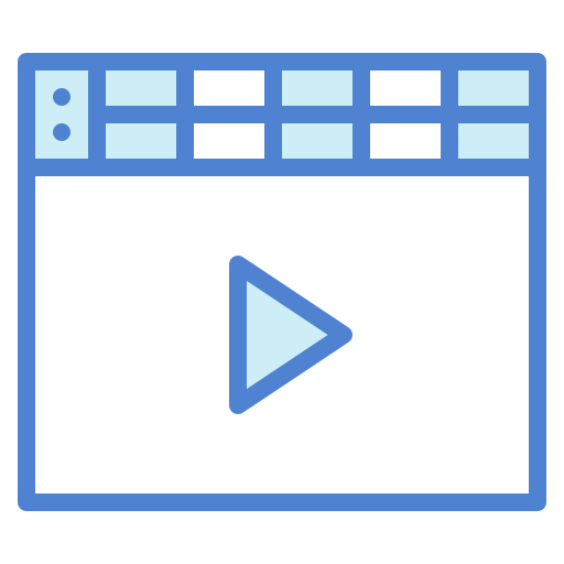 Clapperboard Generic Blue icon