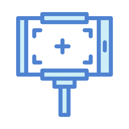 셀카 봉 Generic Blue icon