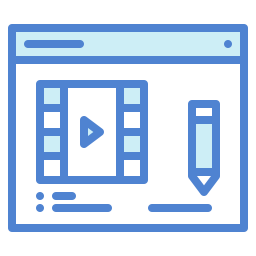 videobearbeitung Generic Blue icon